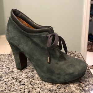 Chia Mihara Olga suede lace up booties